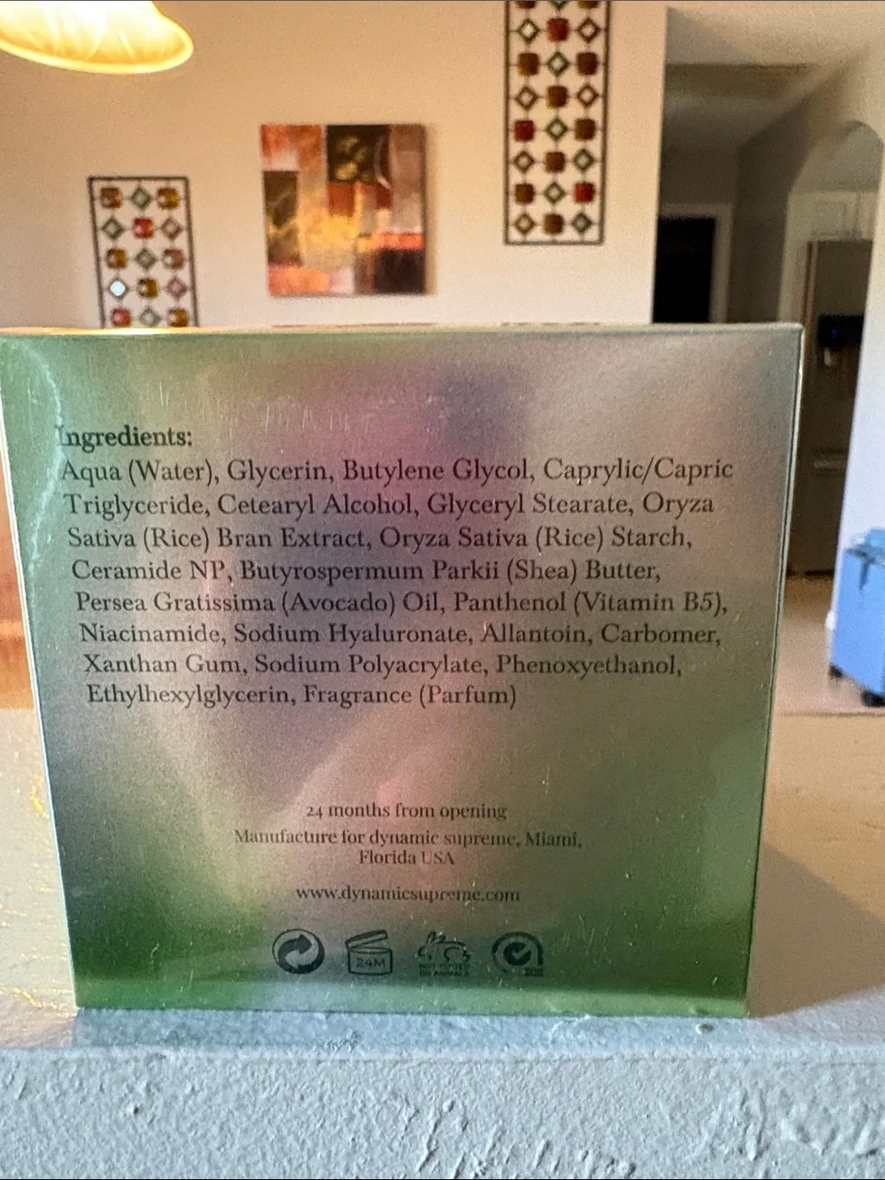 Dynamic Gemstone Ceramide-Rich Rice Cream for Soft-Focus Skin - Green